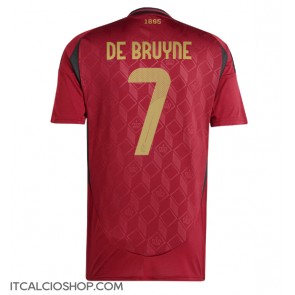 Belgio Kevin De Bruyne #7 Prima Maglia Europei 2024 Manica Corta